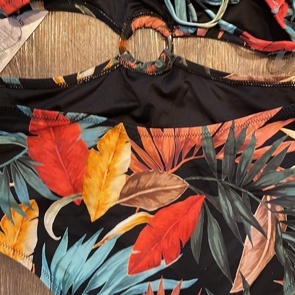 Shade & Shore Lowest Coverage One Piece Tropical Swim Suit - Picture 7 of 12